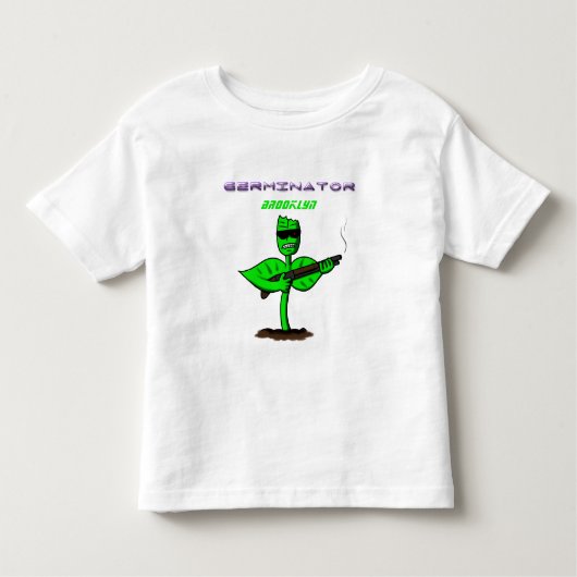 Germinator cyborg plant grappige cartoon kinder shirts (Voorkant)