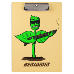 Germinator cyborg plant grappige cartoon klembord