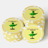Germinator cyborg plant grappige cartoon poker chips (Opstapeling)