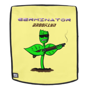 Germinator cyborg plant grappige cartoon rugtassen
