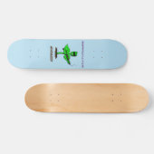 Germinator cyborg plant grappige cartoon skateboard (Horizontaal)