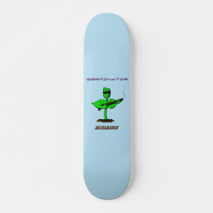 Germinator cyborg plant grappige cartoon skateboard