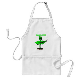 Germinator cyborg plant grappige cartoon standaard schort