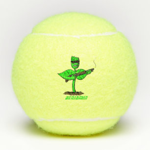 Germinator cyborg plant grappige cartoon tennisballen