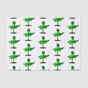 Germinator cyborg plant grappige cartoon tissuepapier