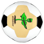 Germinator cyborg plant grappige cartoon voetbal (Gedraaid)