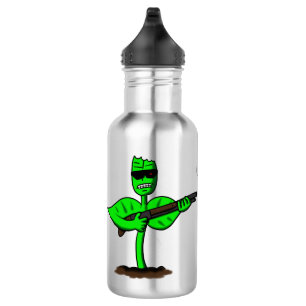 Germinator cyborg plant grappige cartoon waterfles