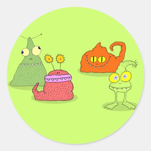 Germs Ronde Sticker (Voorkant)