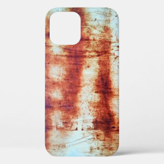 Geroest metaal, getextureerde achtergrond. iPhone 12 hoesje