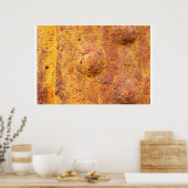 Geroeste metalen affiche met klinknagels poster (Keuken)