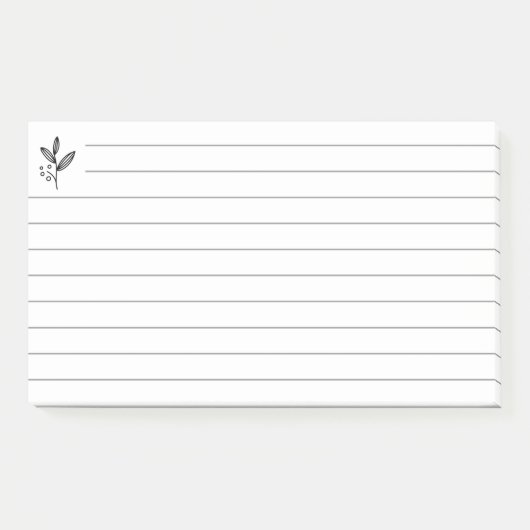 Gerolde lijn met logo-symbool post-it® notes (Voorkant)