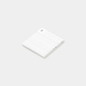 Gerolde lijn met logo-symbool post-it® notes (Schuin)