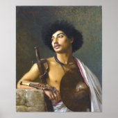 Gérôme - A Bischari Warrior Poster (Voorkant)