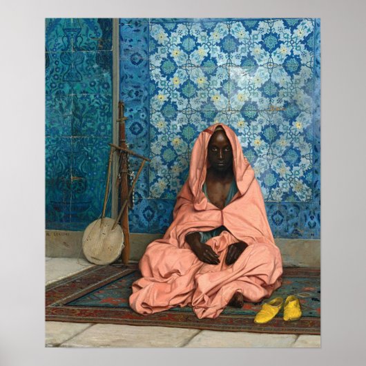 Gérôme - The Black Bard 1888 Poster (Voorkant)