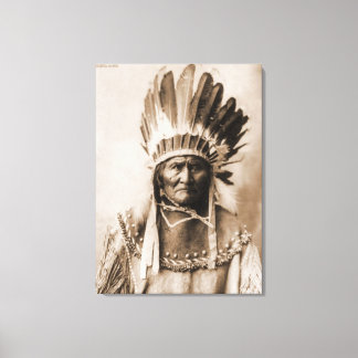 Geronimo 1904 omwikkeld doek canvas afdruk