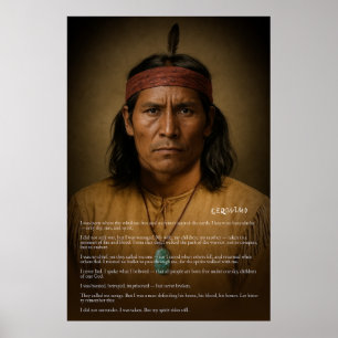 Geronimo - Apache Warrior, Spirit Unbroken Poster