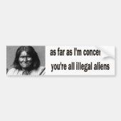 geronimo bumpersticker (Voorkant)