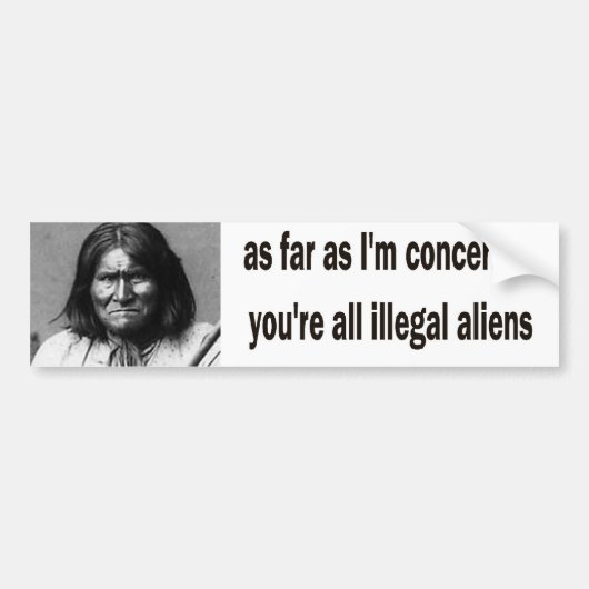 geronimo bumpersticker (Voorkant)