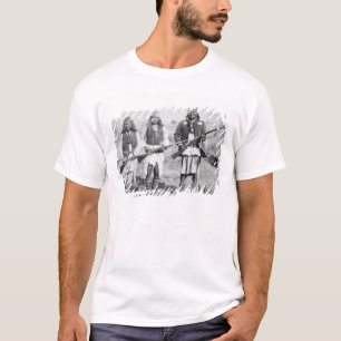 Geronimo en drie van zijn Apache-strijders, 1886 ( T-shirt