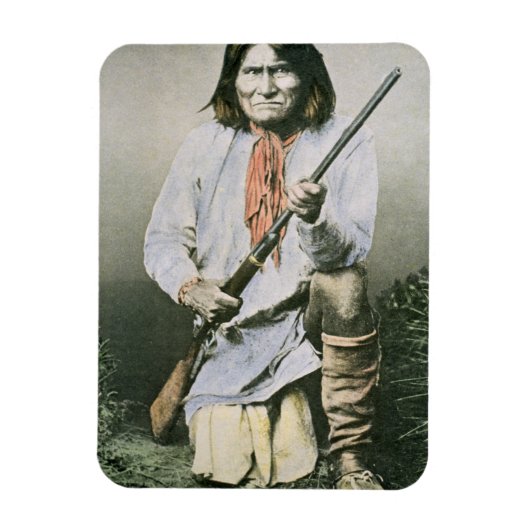 Geronimo (foto van kleur) magneet (Verticaal)