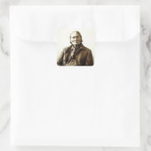 Geronimo (Guiyatle) Apache Indiaas Vierkante Sticker (Tas)