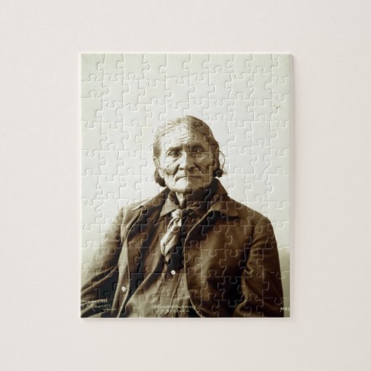 Geronimo (Guiyatle) Apache Native American Indian Legpuzzel (Verticaal)