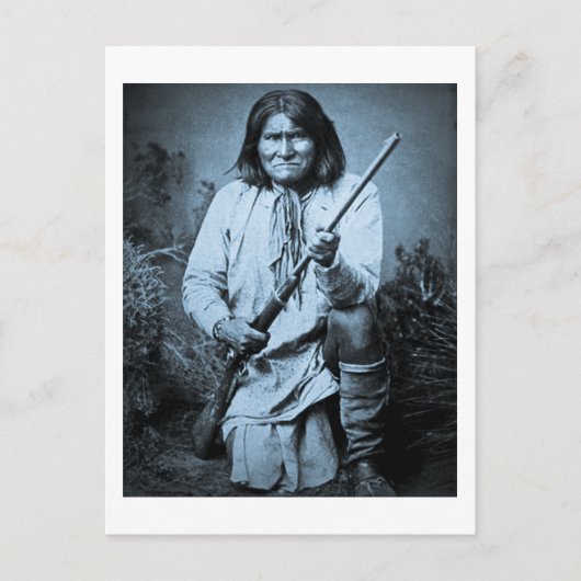 Geronimo met Rifle 1886 Briefkaart (Voorkant)