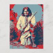 Geronimo Pop Art - Apache Indian Warrior Chief Briefkaart (Voorkant)