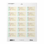 Gerooide bladbladbladbladplaatlabels etiket (Full Sheet)