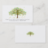 Gerooide bladeren in het Visitekaartje van de wind (Voorkant / Achterkant)