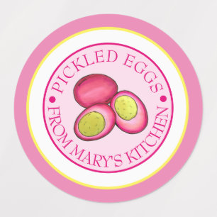 Gerooide rode besmeurde rode vleereieren, geborgen labels