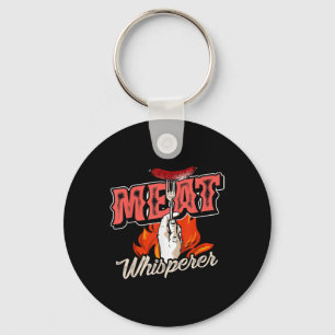 Gerookt vlees Steak Bacon vlees Whisperer Funny BB Sleutelhanger