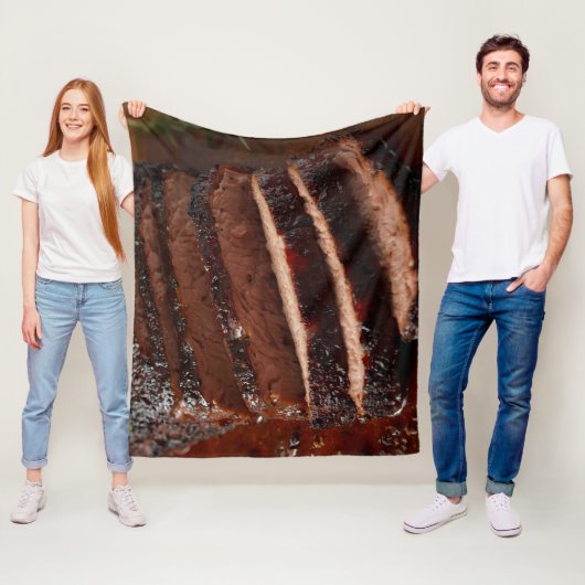 Gerookte Brisket Fleece Deken (In situ)