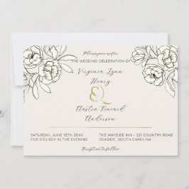 Gerookte gouden ampersand met een melancholieke to kaart