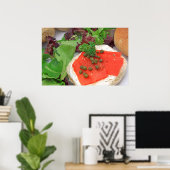 Gerookte zalm bagel poster (Thuiskantoor)