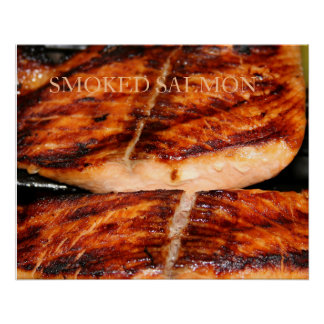 Gerookte Zalm Glanzende Poster Perfect Poster