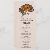 Gerooste Turkse Waterverf Floral Thanksgiving Menu (Voorkant / Achterkant)