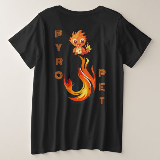 GEROOSTERD GROTE MAAT T-SHIRT (Design achterkant)