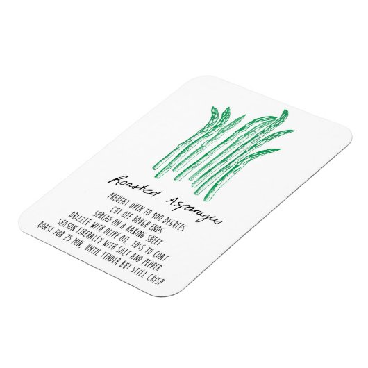 Geroosterde asperges recept magneet (Linkerzijde)