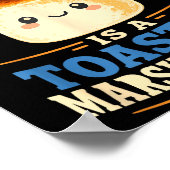 Geroosterde marshmallow kampvuur s'mores poster (Hoek)