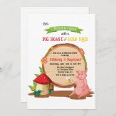 Geroosterde varken kaart (Voorkant / Achterkant)