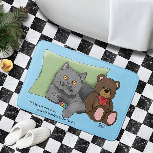 Gerry Cat Teddy Bear Badmat