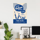 Gerry Mulligan - Chet Baker affiche jazz - En conc (Bureau à domicile)