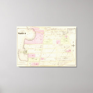 Gershom Taylor Plat Locust Grove Plat Elmwoo Atlas Canvas Afdruk