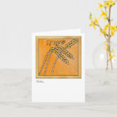 Gerst, één van de zeven species van Israël Kaart (Gele Bloem)