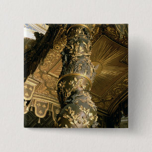 Gerstsuikerkolom van Baldacchino Vierkante Button 5,1 Cm