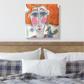 "Gertie," Impression sur toile de portrait caprici (Insitu(Chambre))