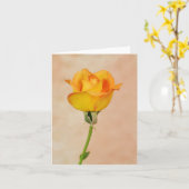 Gertie's Garden Single Yellow Rose Art Note Kaart (Gele Bloem)