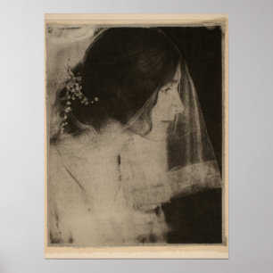 Gertrude Käsebier - De bruid, 1902 Poster