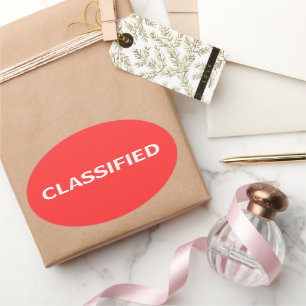 gerubriceerd ovale sticker